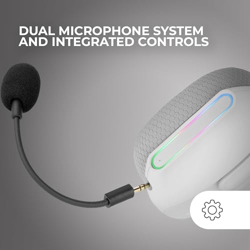 Detalle de Mars Gaming MHW-Pro: Auriculares Gaming Inalámbricos 7.1, ARGB Flow y 40 h de autonomía