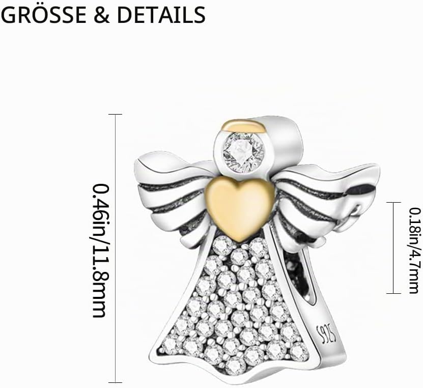 Detalle de Pandach Charm Anhänger aus 925 Sterling Silber – passender Bead für Armband und Halskette