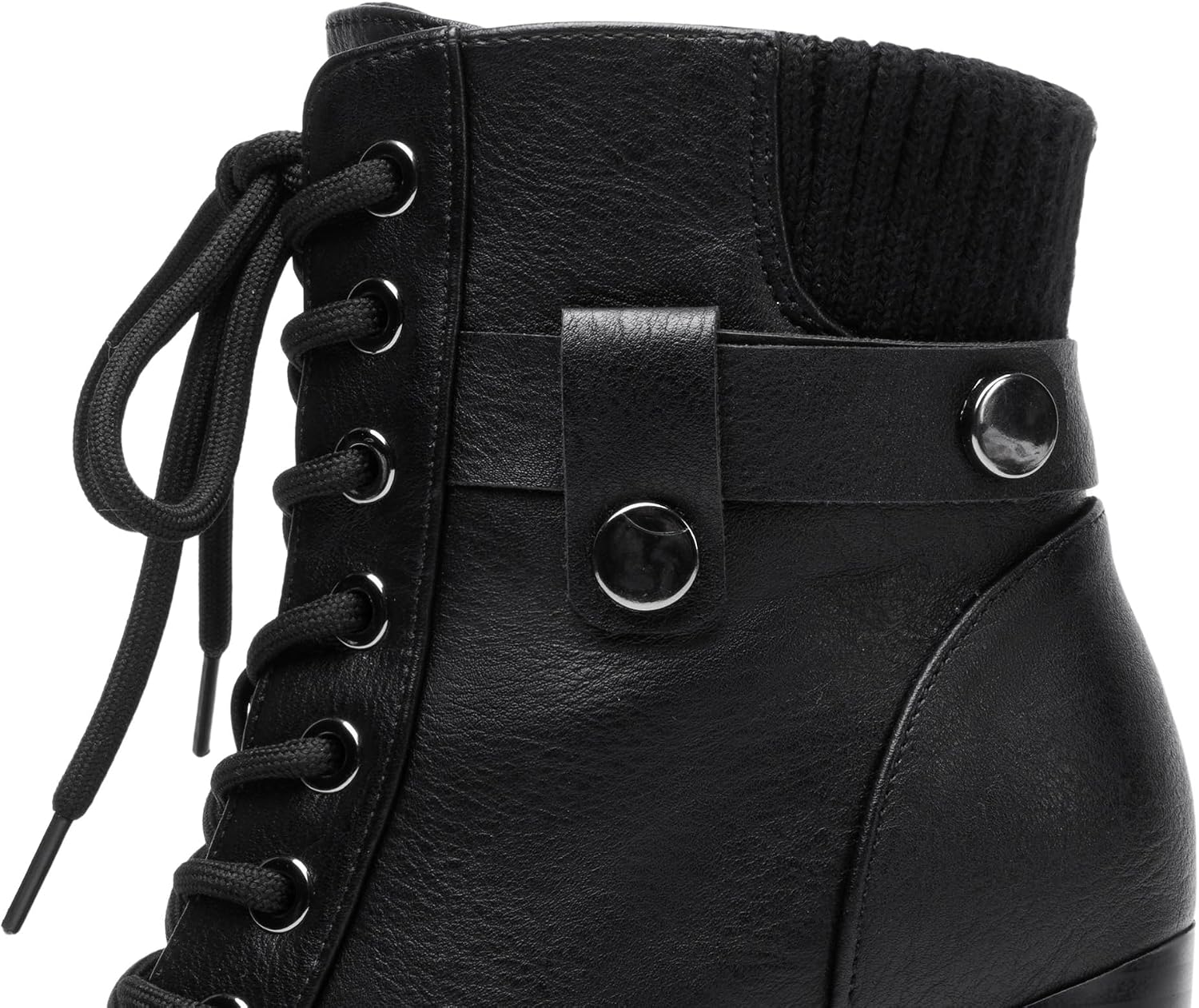 Detalle 1 de DREAM PAIRS Women's Combat Ankle Boots in Vegan Leather