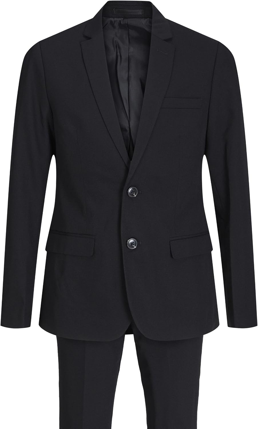 Detalle de JACK & JONES Boy JPRSOLAR Junior-Anzug: einreihiger Blazer und Hose im Extra Slim Fit