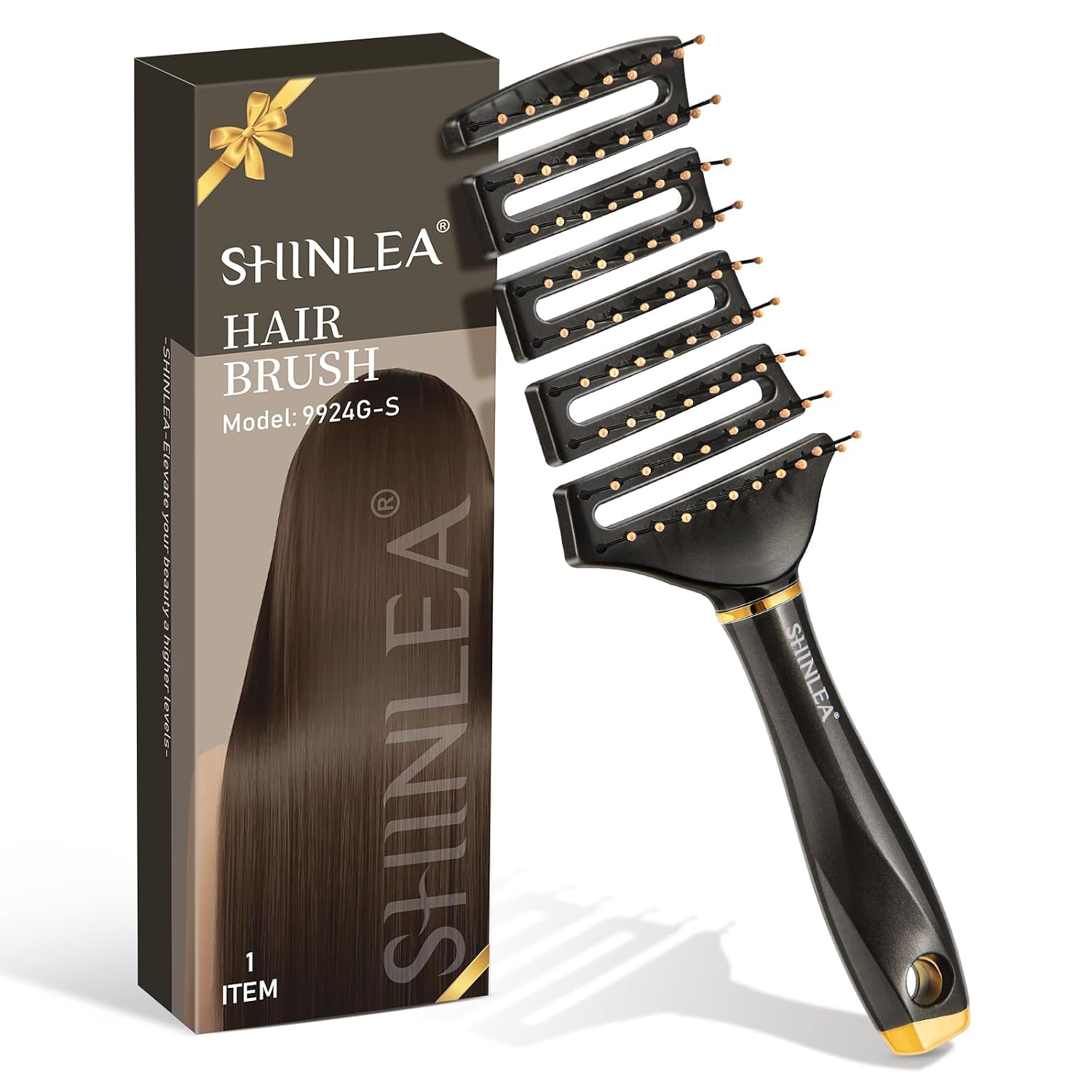 Detalle de SHINLEA Haarbürste Ohne Ziepen für dickes Haar
