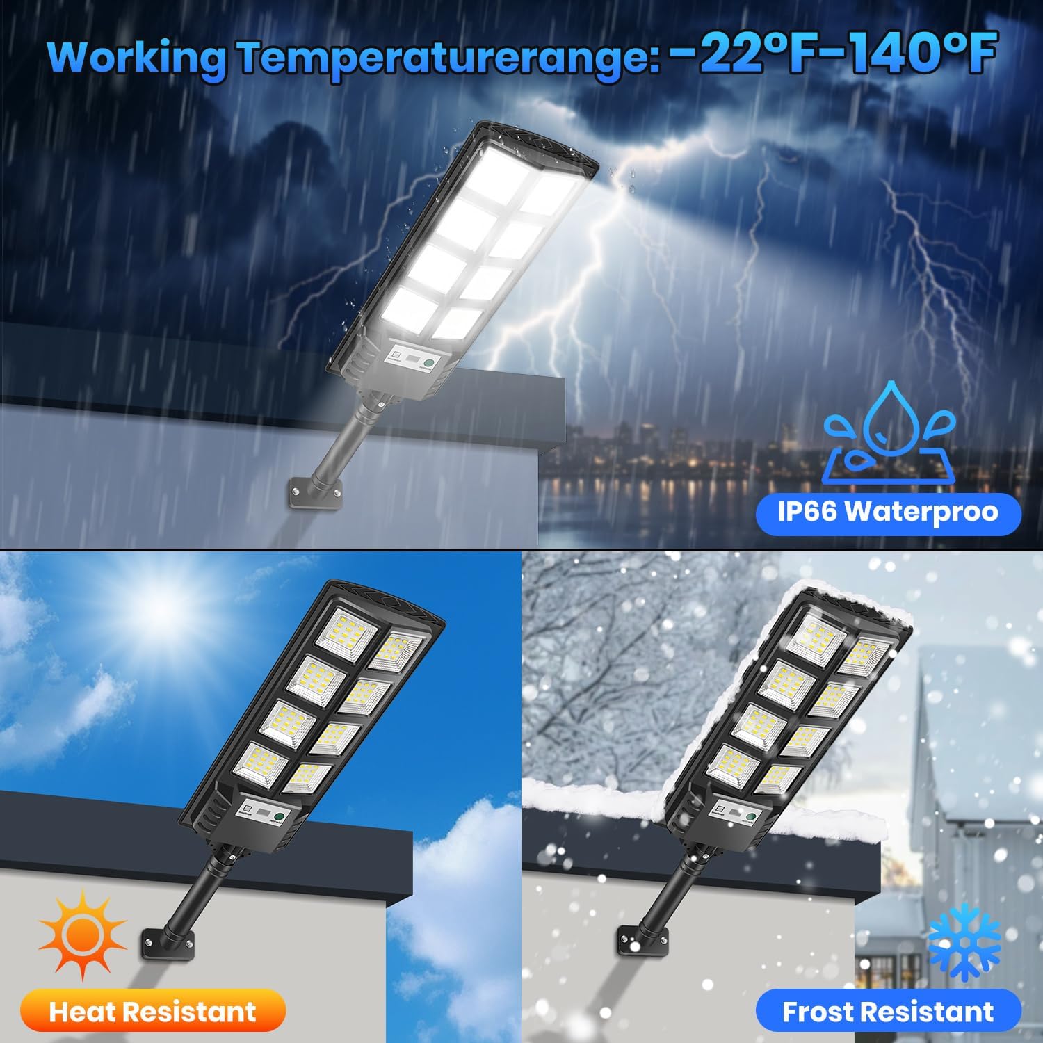 Thumbnail 5 de VOPHICHO Farolas Solares Exterior 🌞 2 Pack, IP66, Sensor