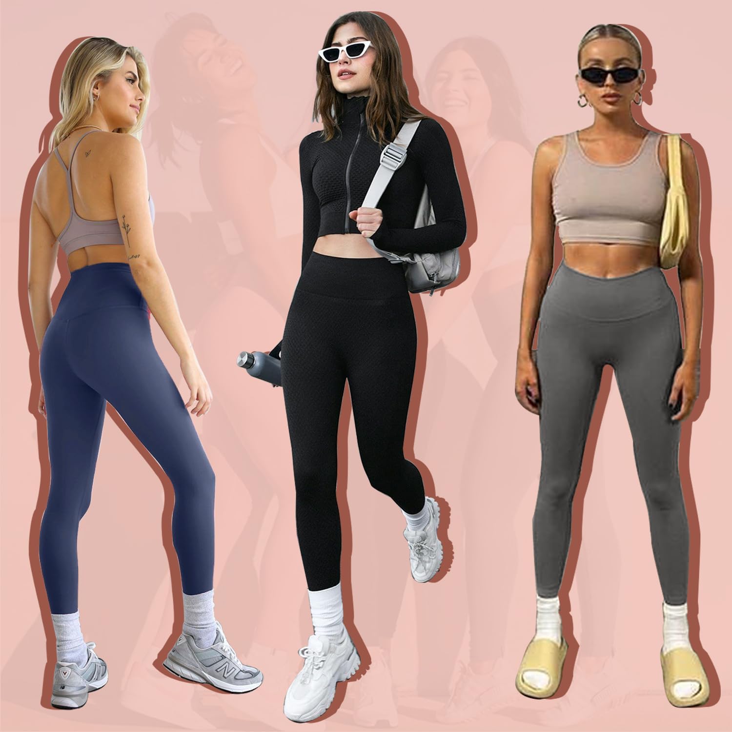Detalle 2 de we fleece 7-Pack High-Waisted Leggings for Women, Soft Yoga & Workout Pants