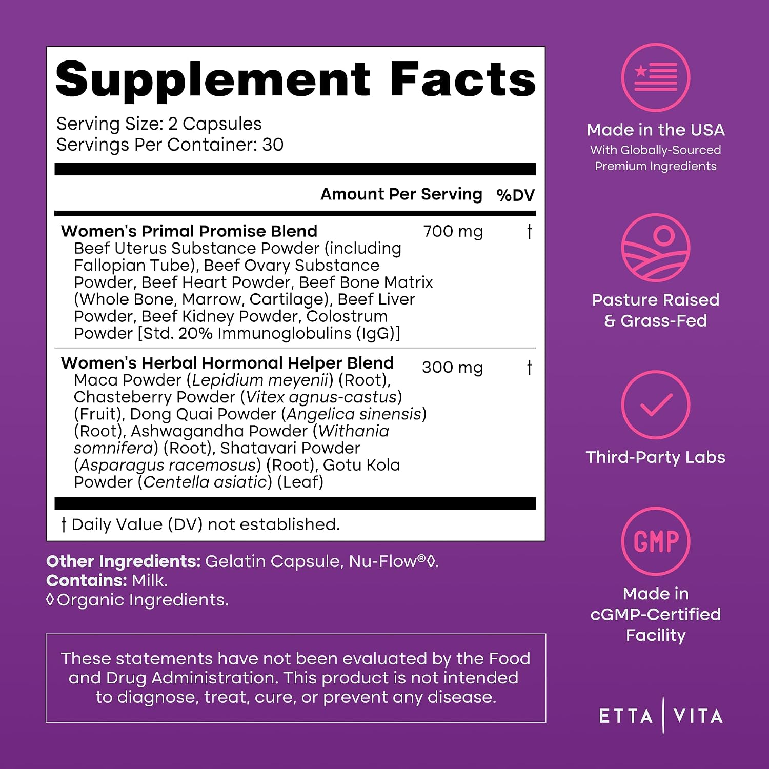 Detalle de Primal Beef Organ Supplement, Grass-Fed