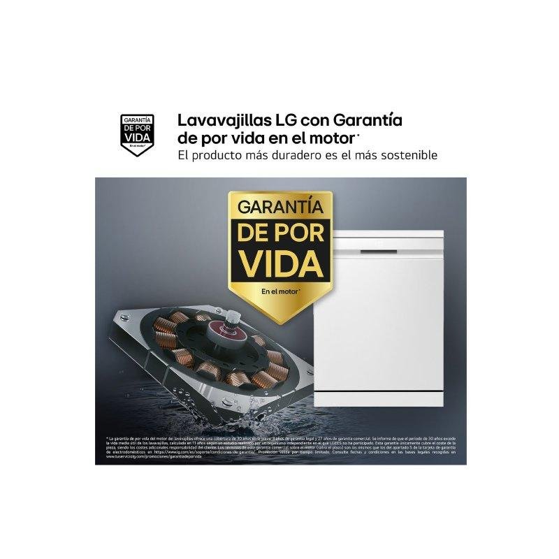 Detalle de LG Quadwash Steam Integrable Lavavajillas