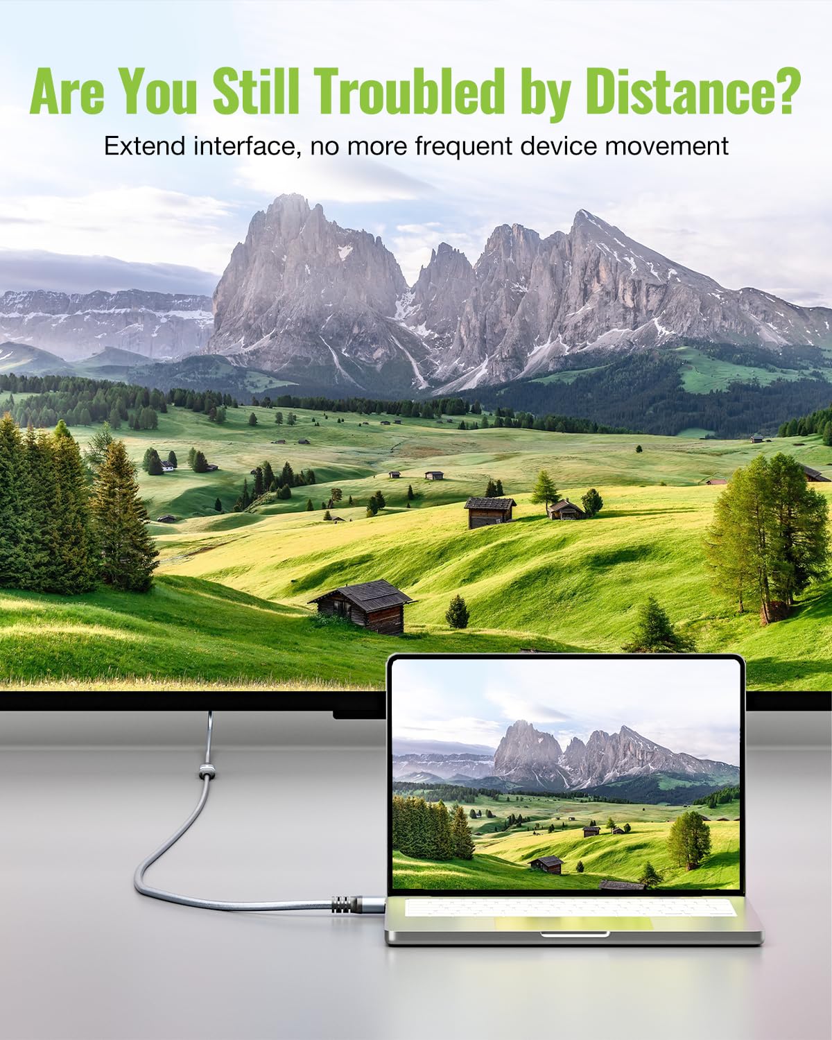 Thumbnail 4 de LEENUE 8K HDMI Extension Cable 0.3m — Ultra High Speed HDMI 2.1 Extender