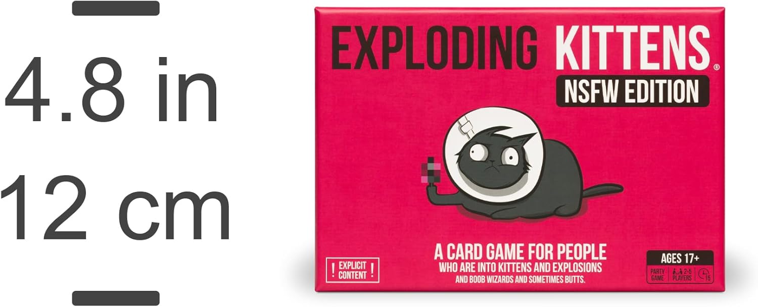 Detalle de Exploding Kittens: NSFW Edition (Edizione Inglese) – Il party game per adulti che sorprende con humor irriverente
