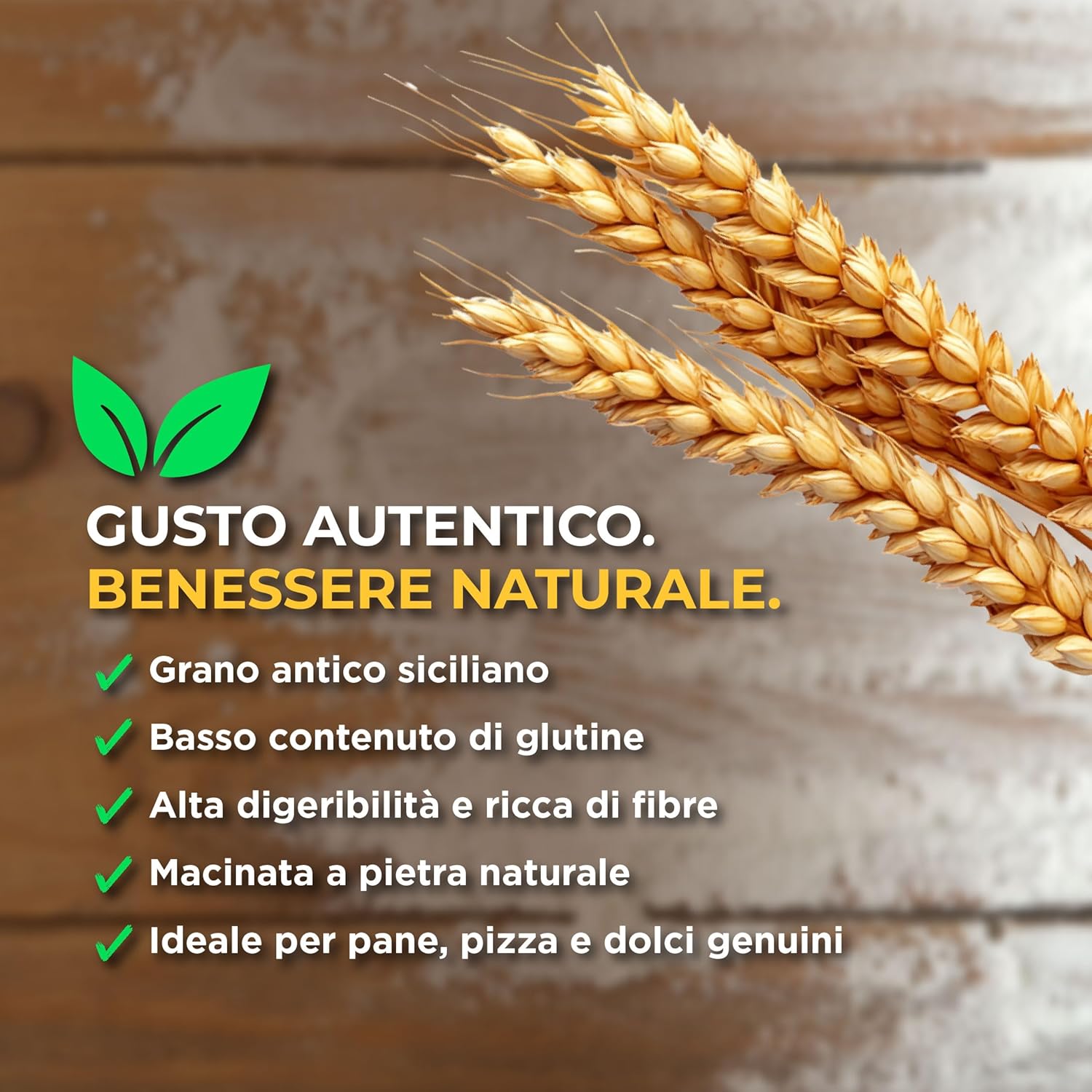 Thumbnail 3 de RACILIA Farina di Semola Integrale BIO di Grano Duro Siciliano Timilia 1kg