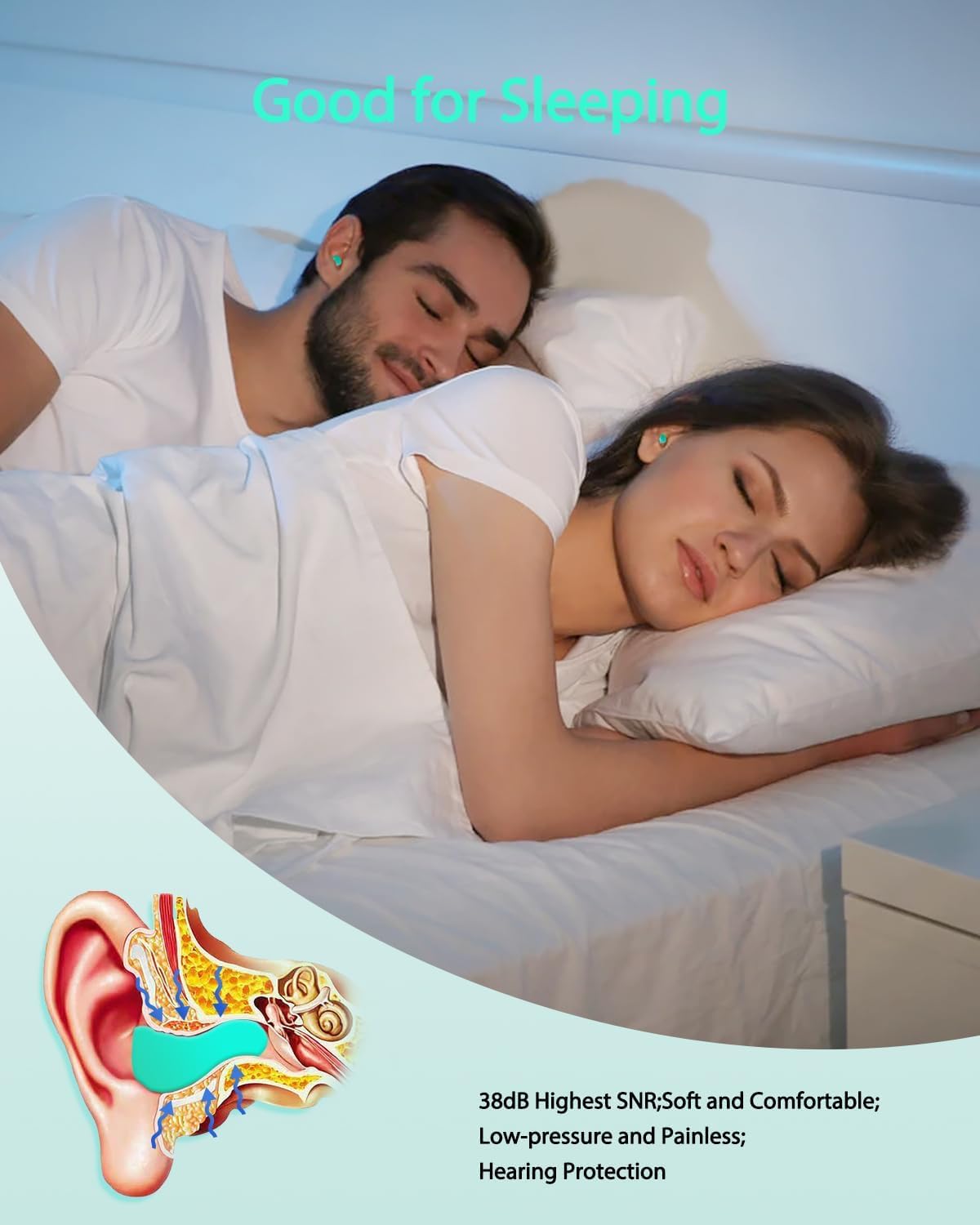 Detalle de VeoryFly soft foam earplugs, 38 dB