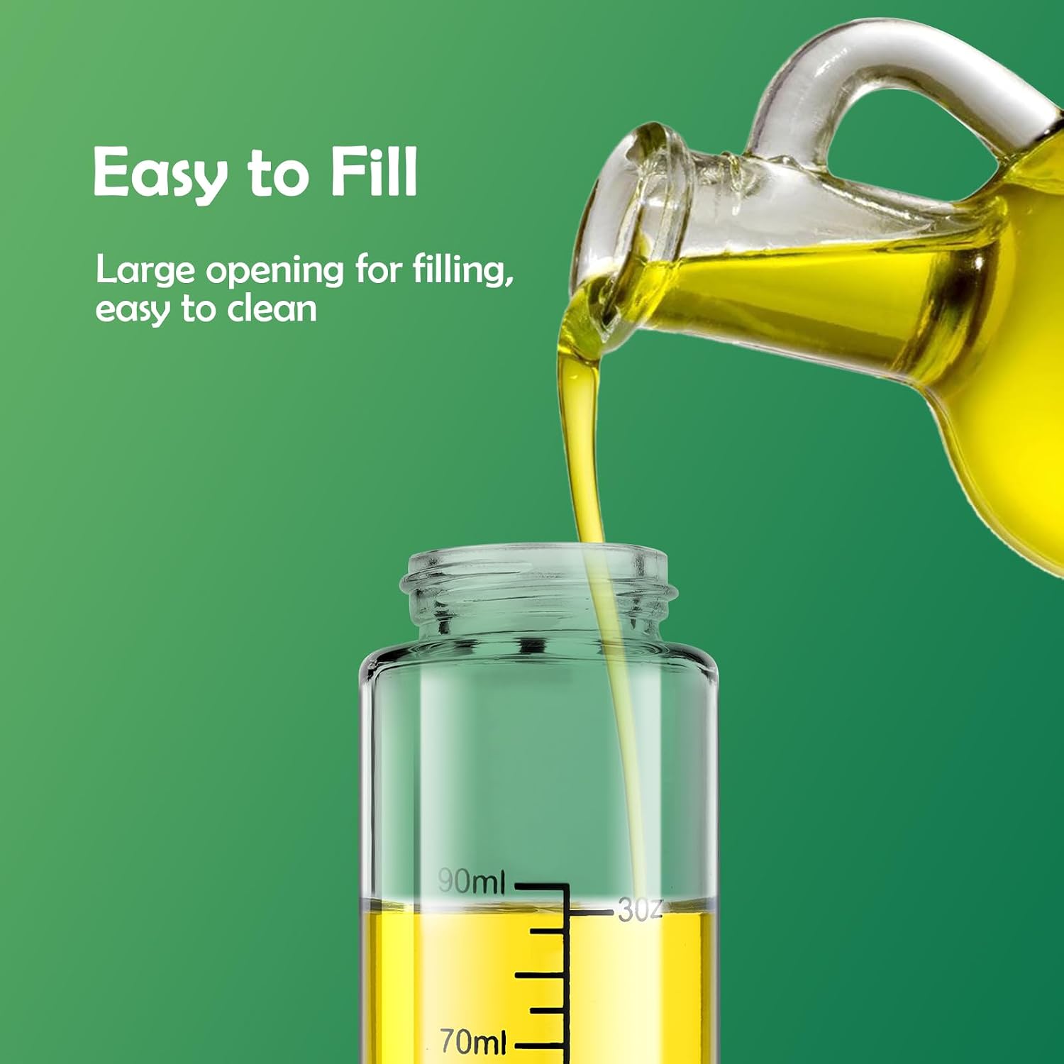 Detalle de Byitin 100ML Glass Oil Spray Bottle Duo – Multi-use Misto Dispenser