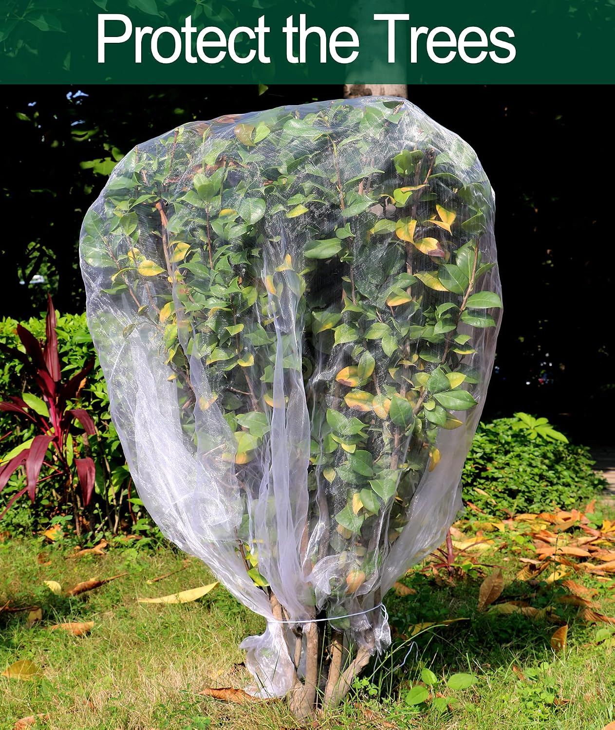 Thumbnail 6 de Wohohoho Garden Insect Mesh Netting 2m x 5m (6.6ft x 16ft) – ultra-fine plant covers for pest, bird and squirrel protection