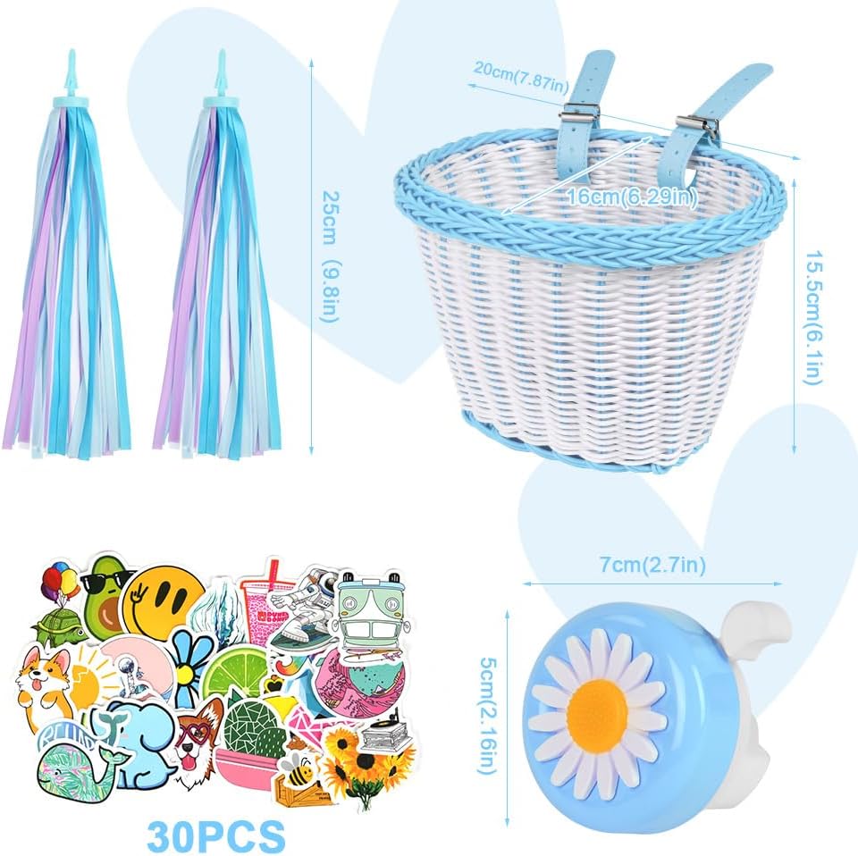 Thumbnail 1 de Flintronic Kids Bike Basket Handwoven