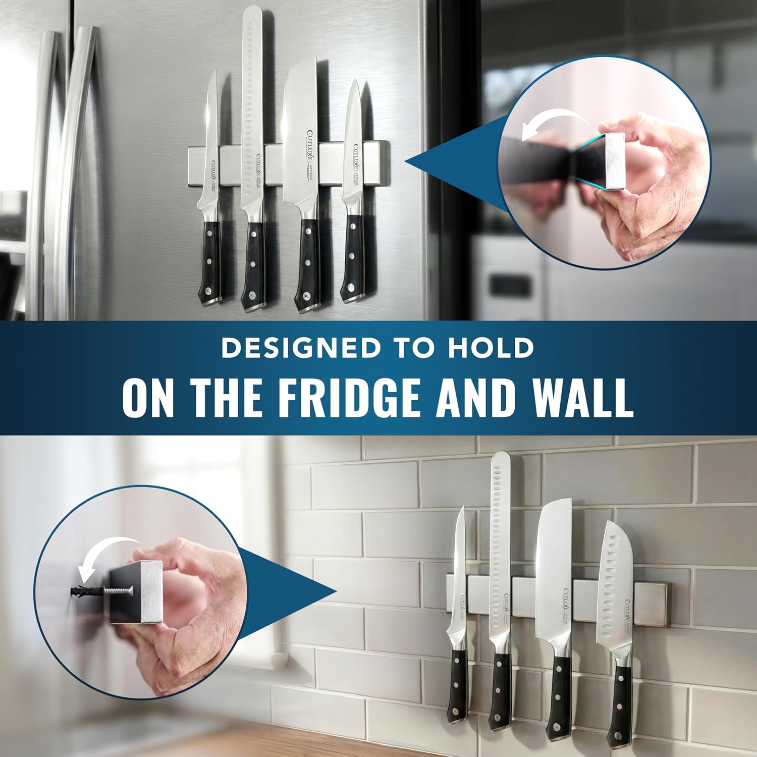 Detalle 2 de Cutluxe Magnetic Knife Holder 10-inch