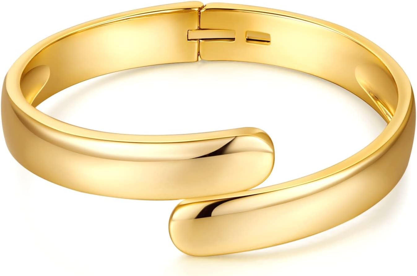 Detalle de LILIE&WHITE Gold Armreif für Damen – Eleganter, hypoallergener Schmuck mit Goldbeschichtung
