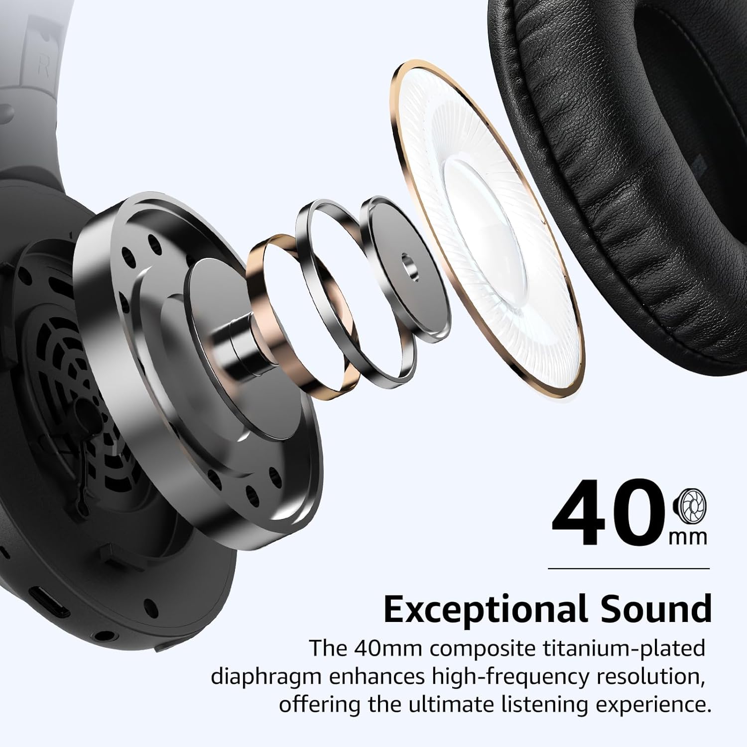Thumbnail 2 de TOZO HA1 Over-Ear Bluetooth Headphones with 70H Playtime