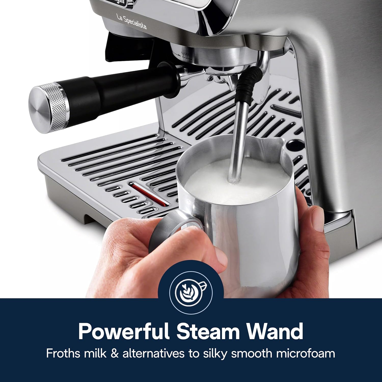 Detalle 2 de De’Longhi espresso machine with built-in grinder