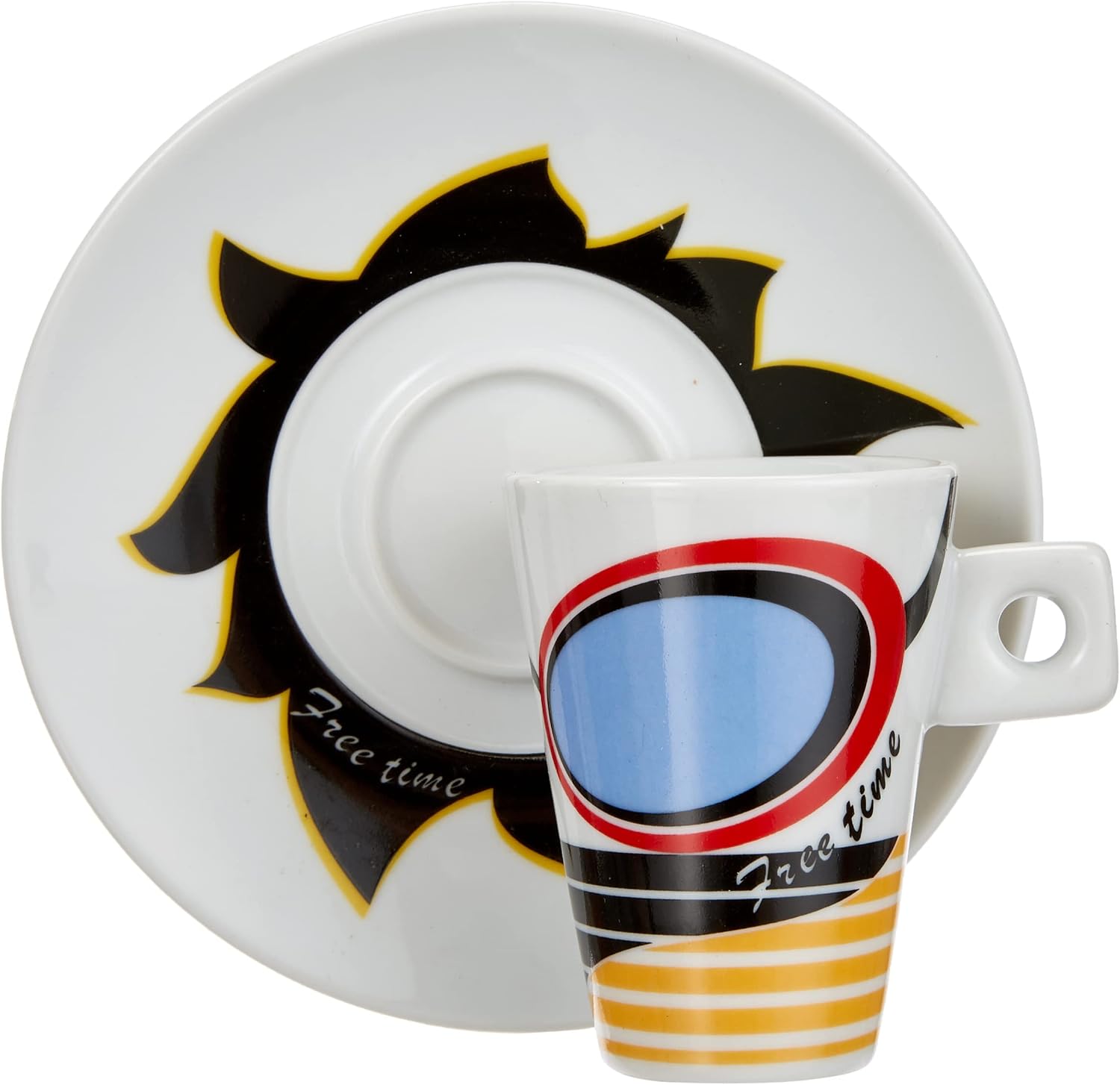 Detalle de Zeller 26505 – 12-elementowy zestaw do espresso z porcelany, 6 wzorów