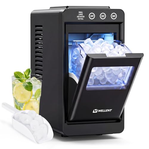 Imagen de WELLENT Ice Maker Countertop: Compact, Portable Bullet Ice Maker with Self-Cleaning en OfertitasTOP