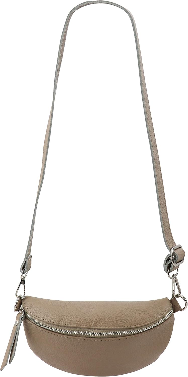 Detalle de SH Leder AVA G292 — Marsupio unisex in vera pelle, 23 x 12 cm