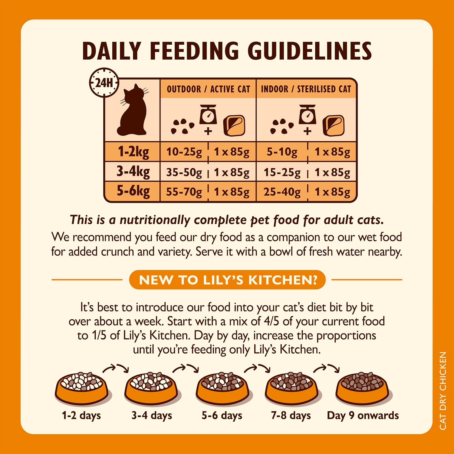 Detalle 2 de Lily’s Kitchen Chicken with Veggies Dry Cat Food (2kg) – Complete, Grain-Free Kibble for Adult Cats