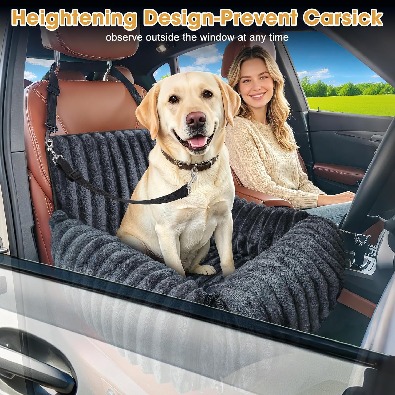 Detalle 2 de MIXJOY Dog Car Seat 20 cm booster for small dogs
