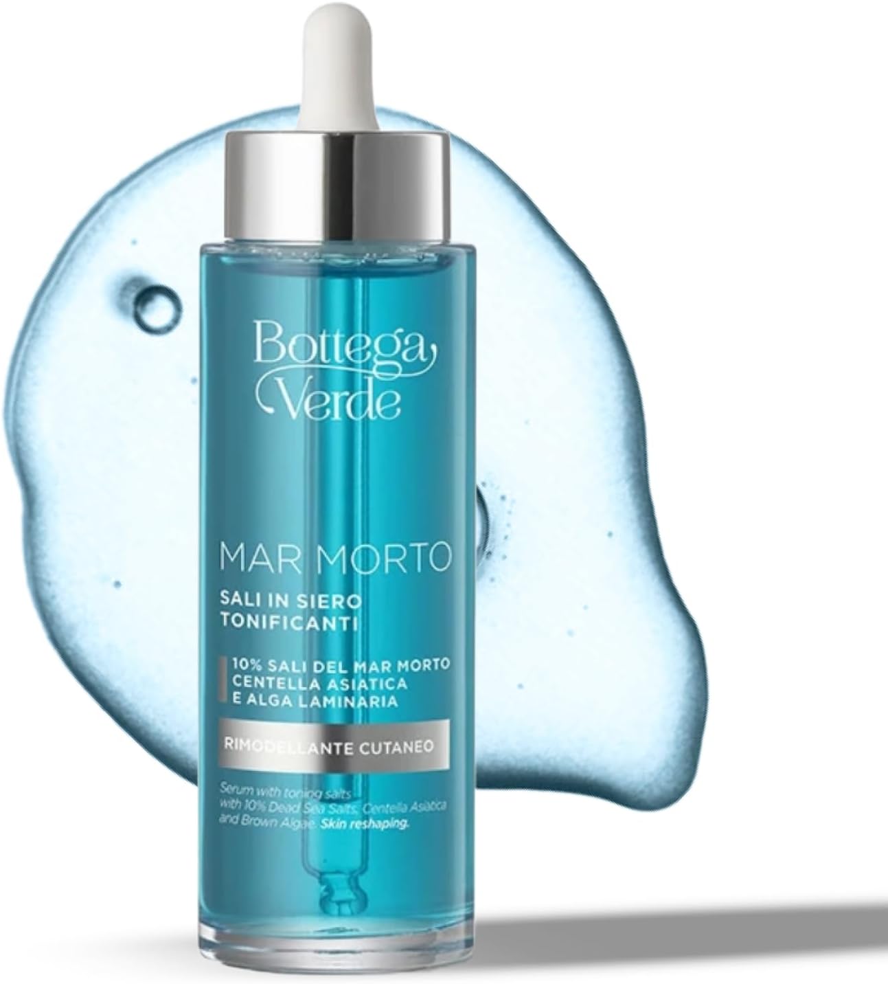 Detalle de Bottega Verde Mar Morto – Siero Tonificante Corpo al Sali del Mar Morto, Centella e Alga Laminaria (100 ml)