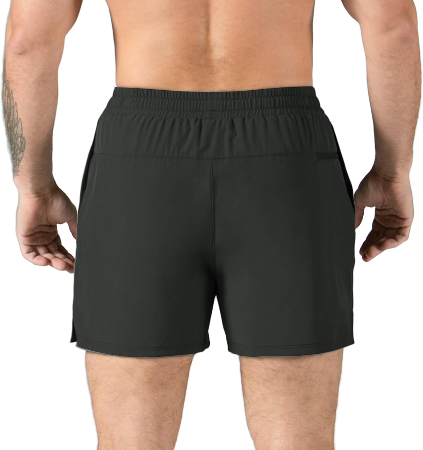 Thumbnail 5 de Jupmov Men's Gym Running Shorts with Zipper Pocket (5-Inch, Lightweight 4-Way Stretch)