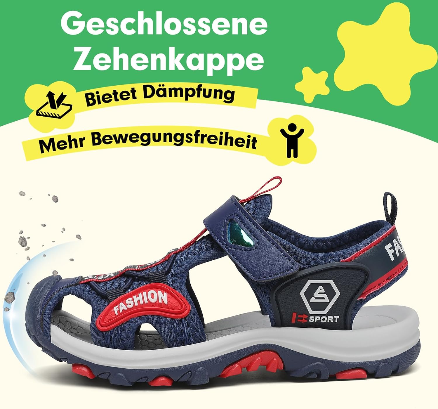 Thumbnail 6 de SAGUARO Geschlossene Sandalen Kinder – Trekking, Sommer, atmungsaktiv