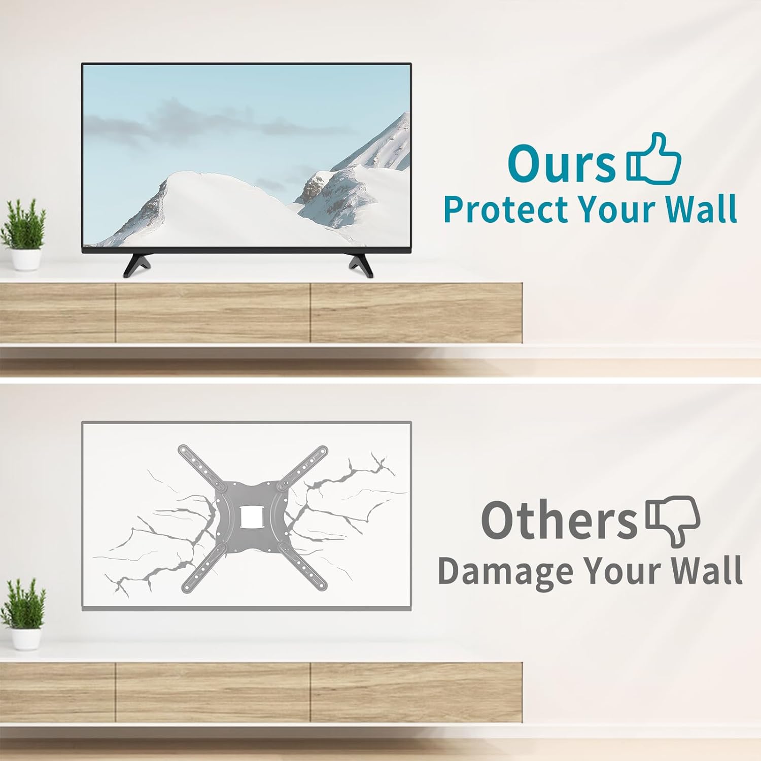 Thumbnail 1 de Dinghosen TV Legs for LG 65 Inch UK Series – Table Top Base Stand Replacement
