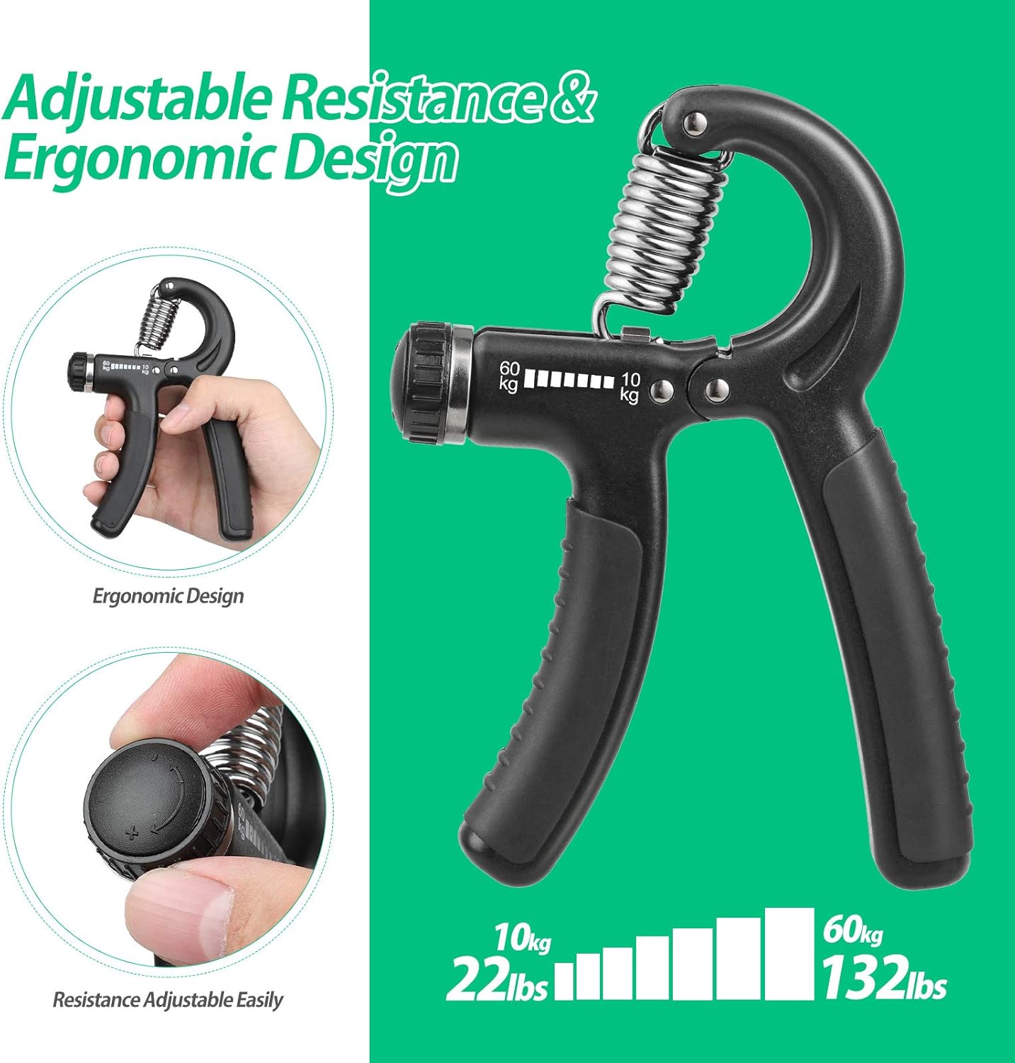 Thumbnail 3 de NIYIKOW Hand Grip 22 à 132 lbs