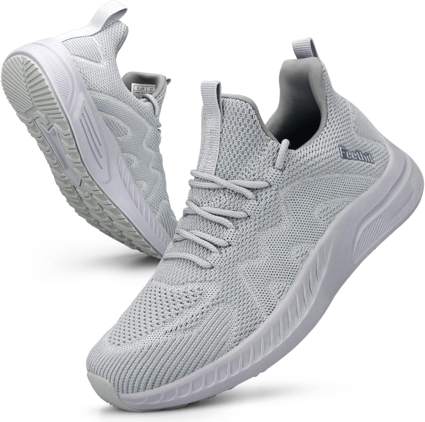 Detalle de Feethit Women Trainers: Lightweight, Breathable Casual Sneaker for Walking and Running