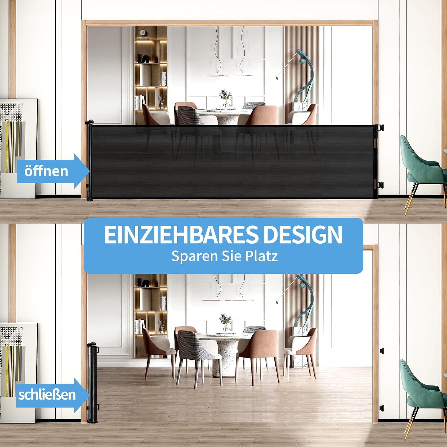 Detalle de Retraktierbares Sicherheitsgitter Extra Breit 140 cm