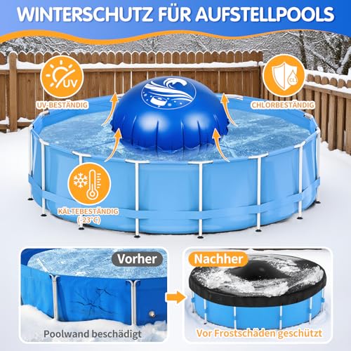 Thumbnail 2 de Totiro Poolkissen Winter rund Ø 4 m – Schutzkissen für Aufstellpools
