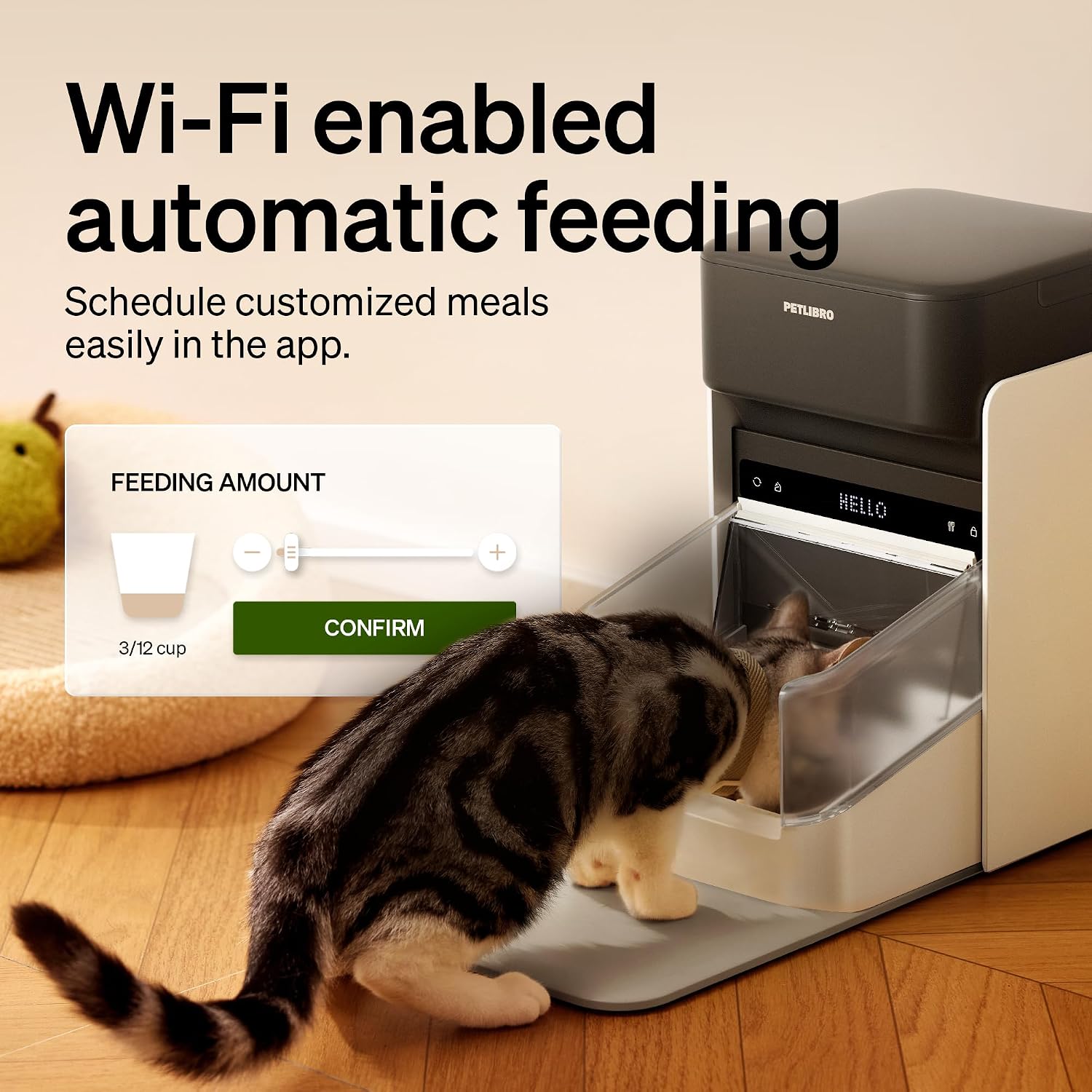 Detalle de PETLIBRO RFID Automatic Cat Feeder for Multi-Cat Homes