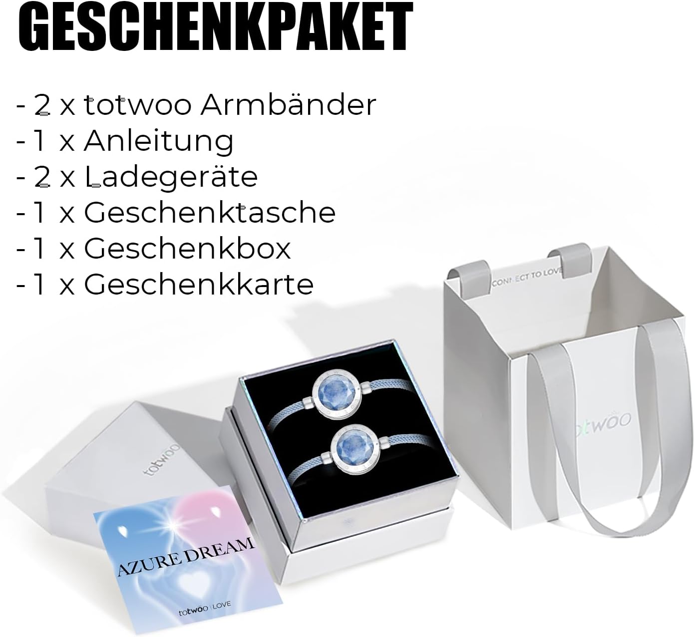 Thumbnail 5 de TOTWOO Bracciali per Coppie con Vibrazione 3-5 giorni