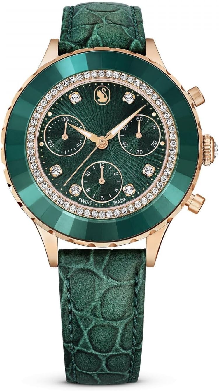 Detalle de Swarovski Octea Chrono Uhr Roségold 37 mm