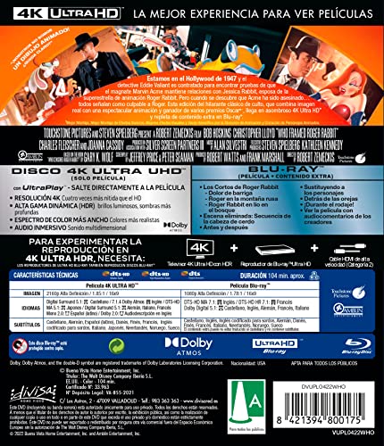 Detalle 2 de ¿Quién engañó a Roger Rabbit? – 4K UHD + Blu-ray (Divisa Films)