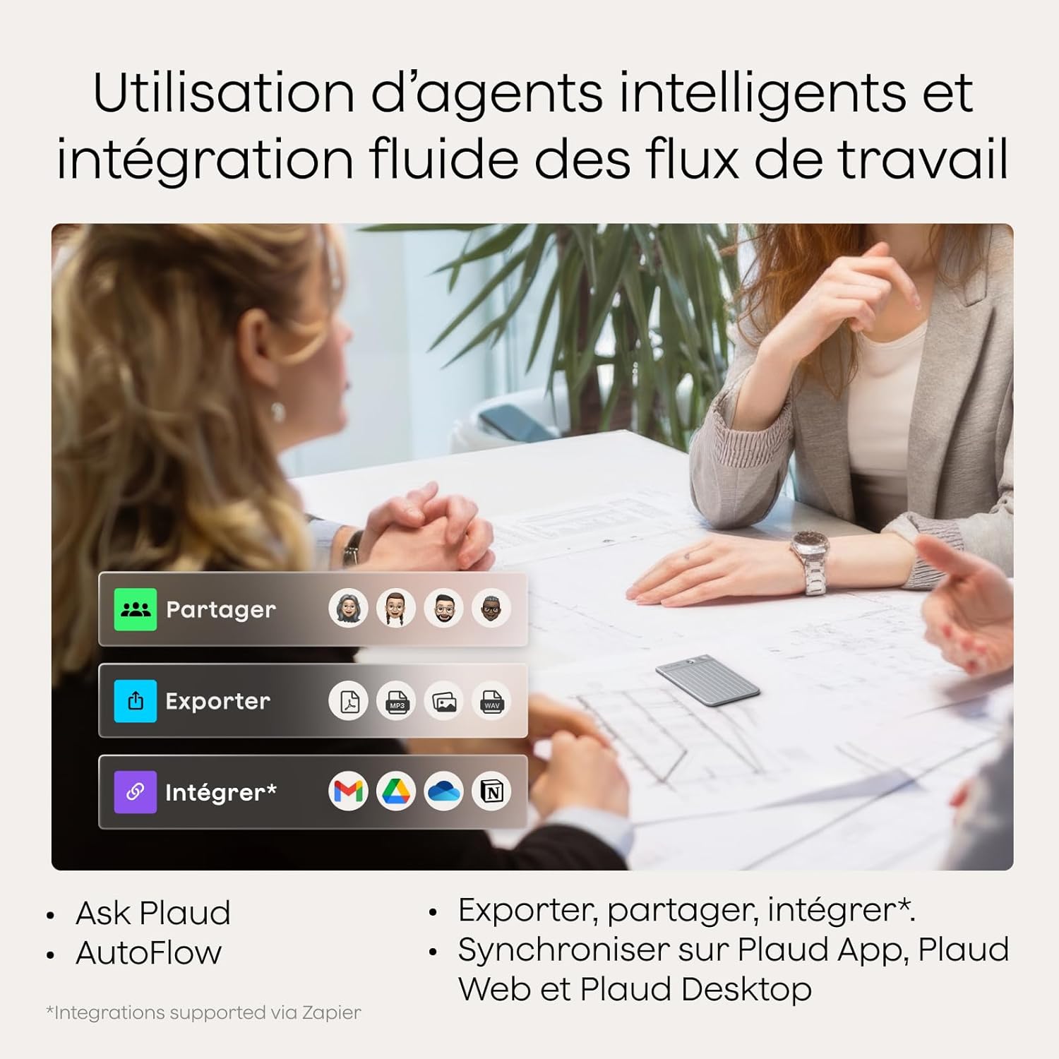 Thumbnail 6 de Plaud Note Enregistreur Vocal IA avec Étui — Dictaphone Enregistreur Vocal Numérique avec Transcription, Résumé et 112 Langues