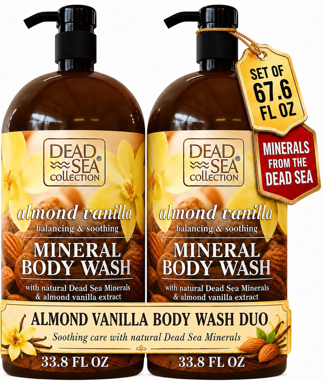 Thumbnail 6 de Dead Sea Collection Lavender Body Wash: Pure Dead Sea Minerals + Lavender Oil (Pack of 2, 67.6 fl oz)