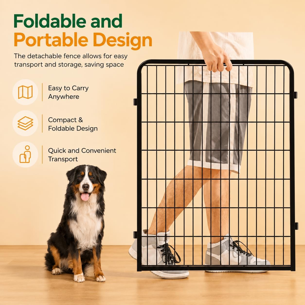 Detalle 2 de Yaheetech Dog Playpen 40-Inch