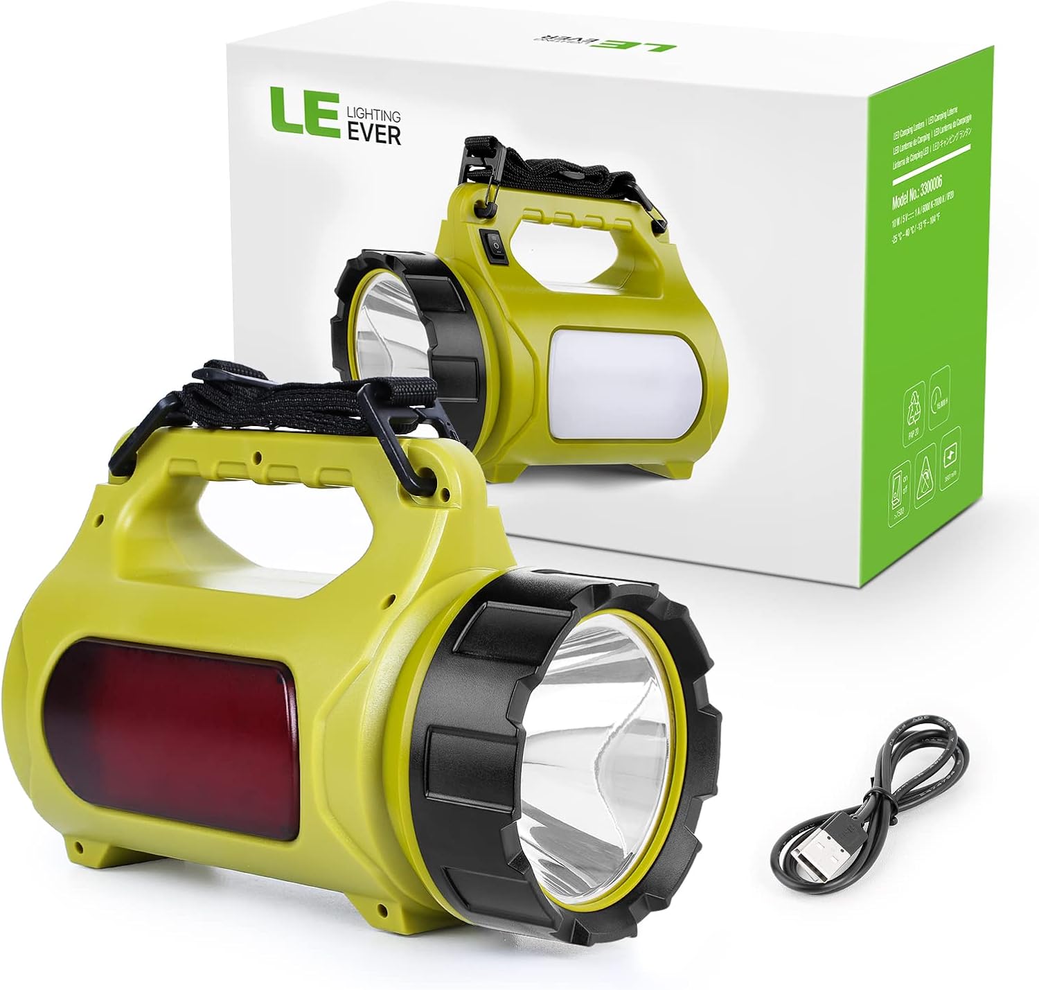 Thumbnail 6 de LE Lampe Camping LED — Lampe torche rechargeable 1000 lm, 5 modes, fonction powerbank et étanche