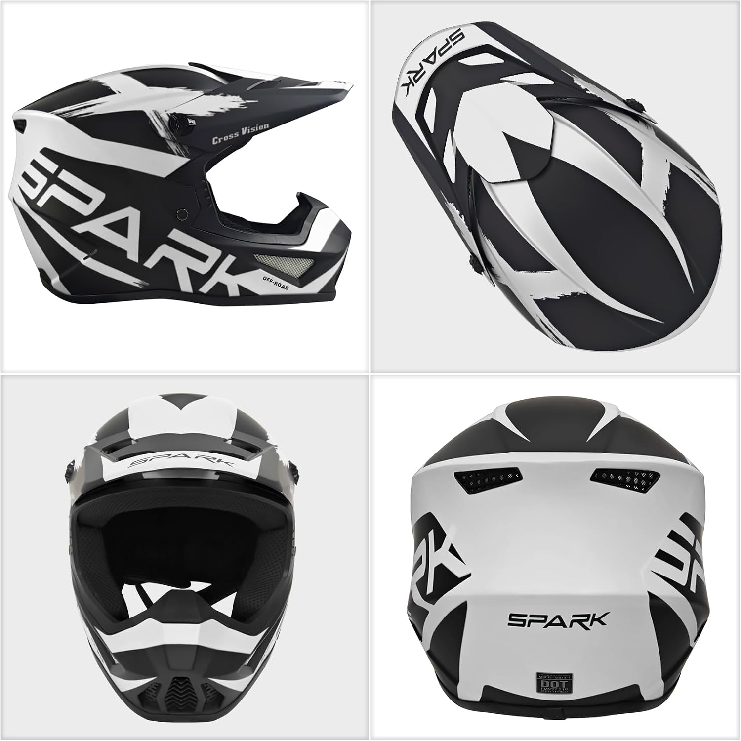 Detalle 2 de Motocross Helmet 01 Gray Medium