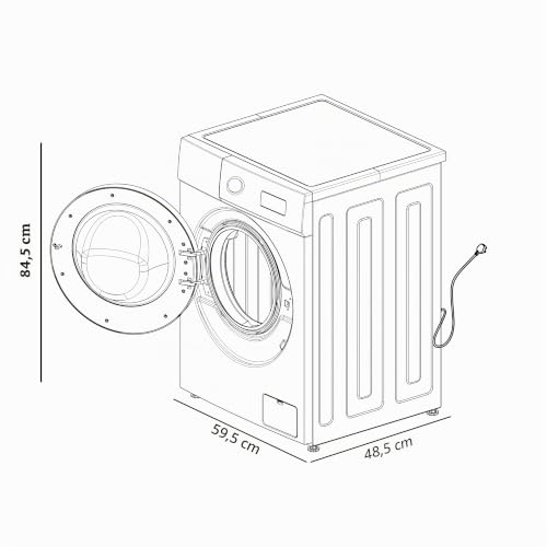 Detalle de Cecotec Lave-linge Frontal Bolero DressCode 7150 Inverter A – 7 kg, 1400 tours/min