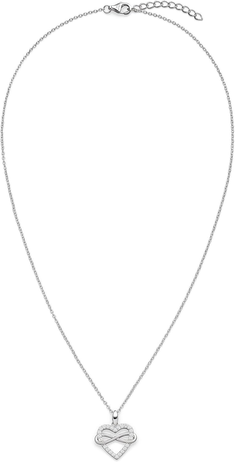Thumbnail 2 de s.Oliver Damen Schmuck – Halskette aus 925 Silber mit Herz-Infinity Design