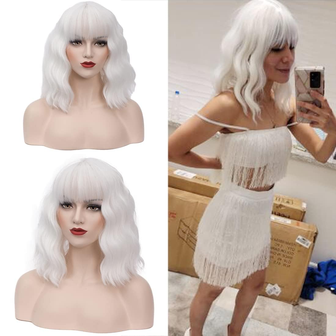 Detalle de Short Curly Wig 14-Inch