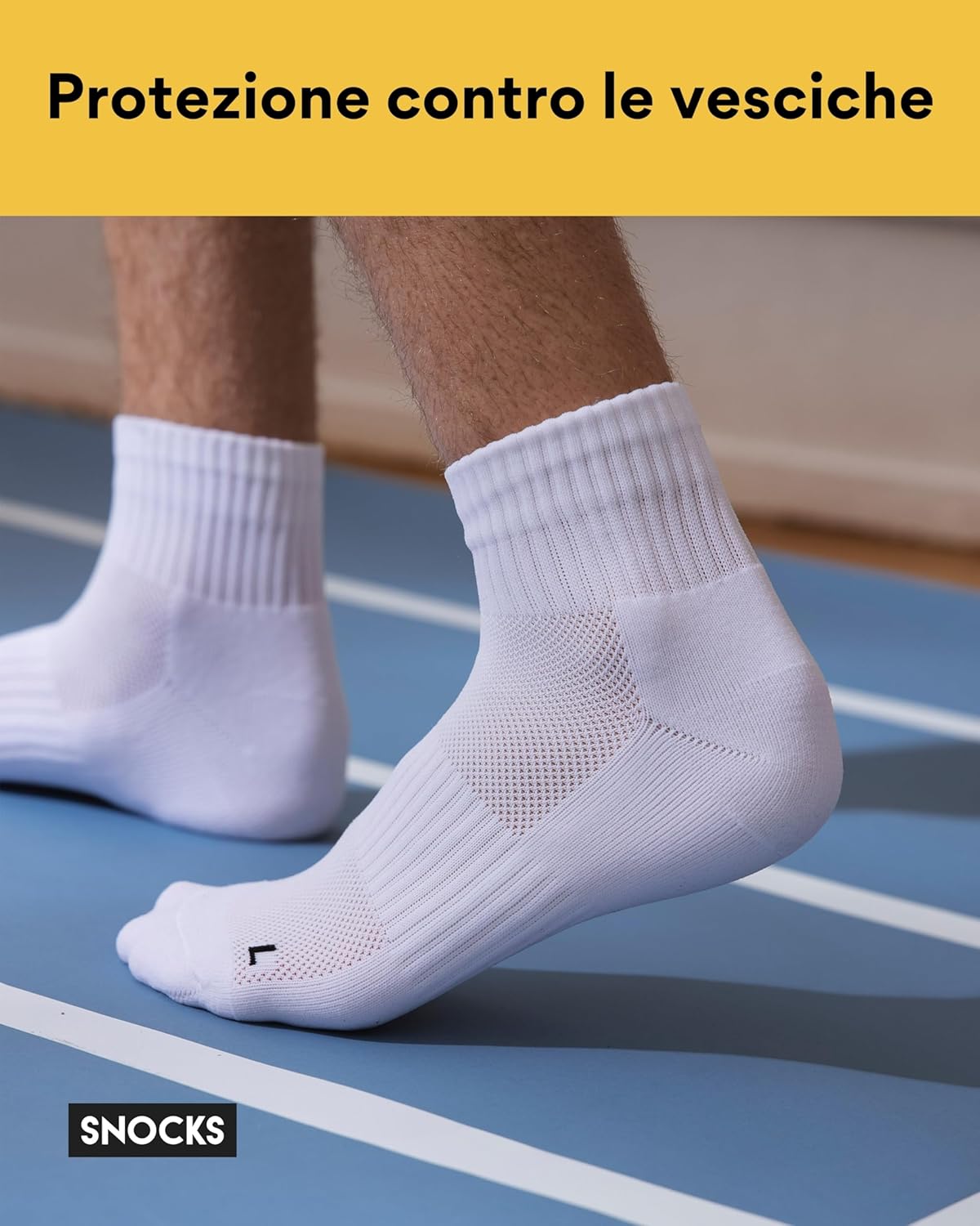 Thumbnail 1 de Snocks calze sportive antivesciche da donna e uomo, pacco da 4