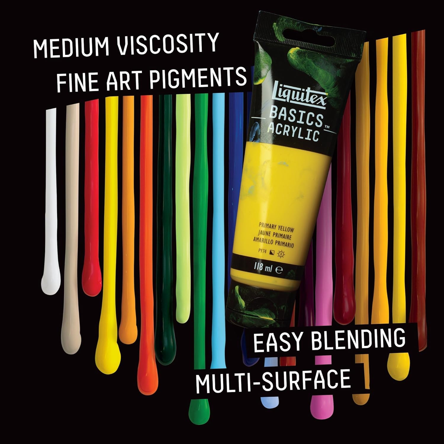 Thumbnail 3 de Liquitex Basics - Peinture acrylique monopigmentée Blanc de Titane, 250 ml