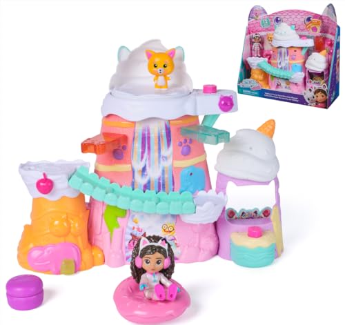 Detalle de LA CASA DE MUÑECAS DE GABBY Pack Escenario Montaña Dulce con 2 figuras 🎲
