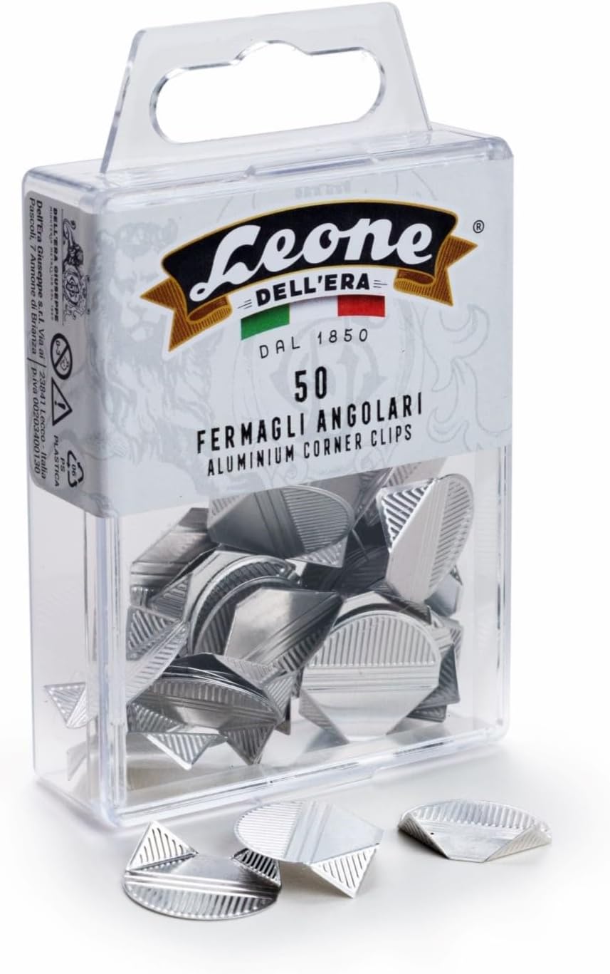 Detalle de Leone Dell'Era aluminium haakse klemmen voor papierbundels