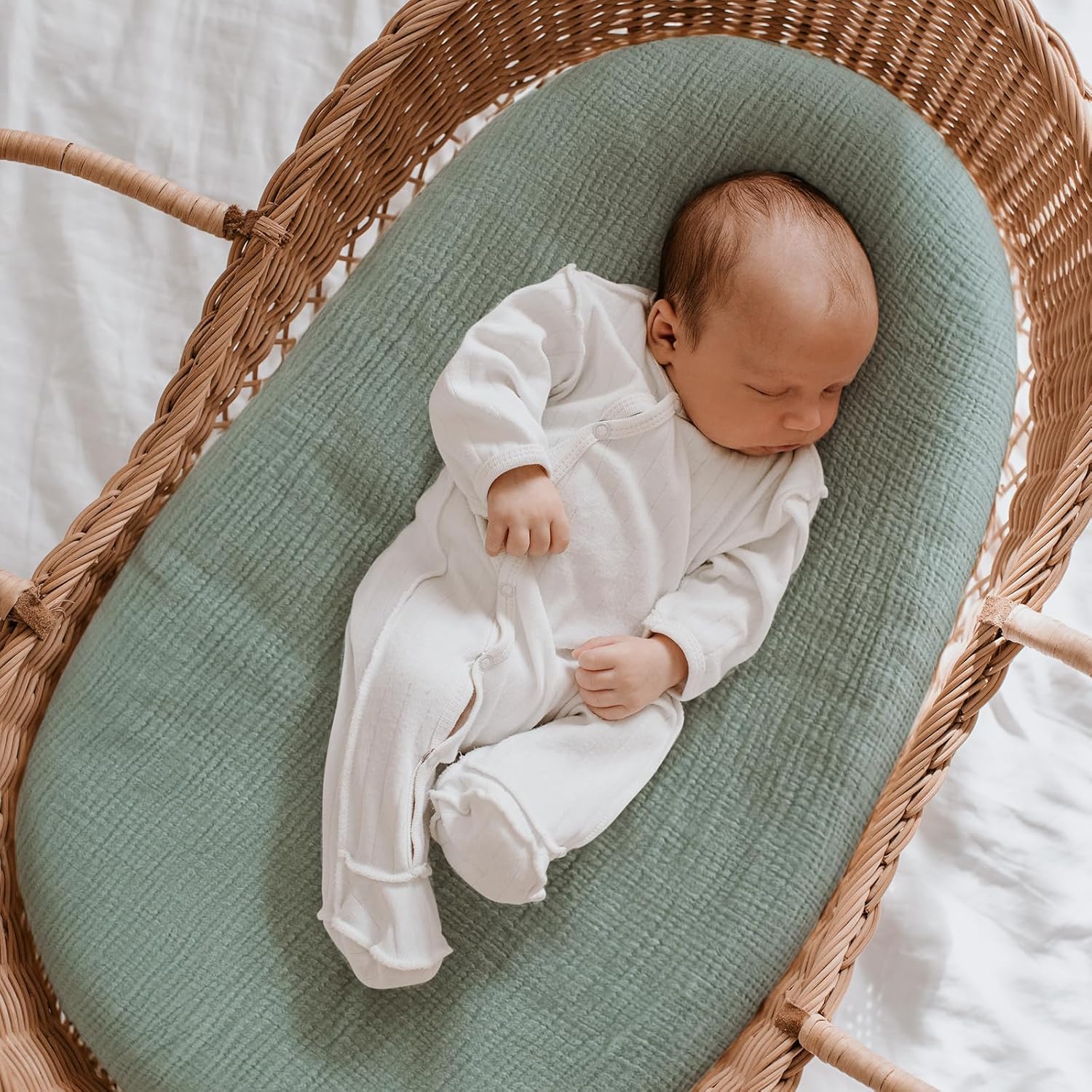 Thumbnail 4 de Muslin pram fitted sheet pack of 2